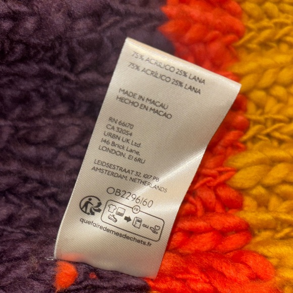 Free People Multicolor Chunky Knit Cardigan - Picture 6 of 6